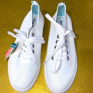 NWT Tommy Bahama Women's White Lace Up Sneaker Tennis Shoes‎